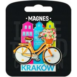 Magnes Pan Dragon Kraków Rower z kwiatami Kamienice